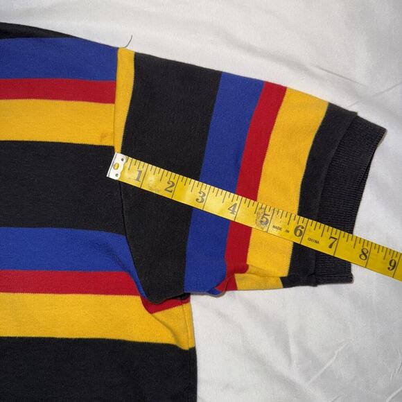 Vintage Men’s Ralph Lauren Striped Polo Size: Xl - Picture 7 of 9